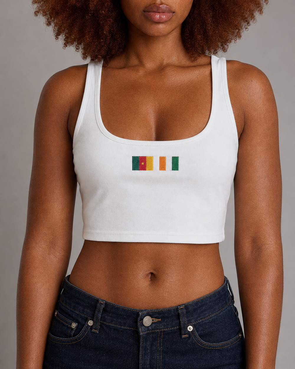 DÉBARDEUR CROP TOP FEMME • Origins